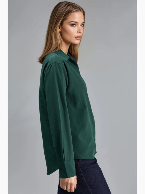 Chemise à boutons, coupe décontractée, col chemise busem - Kiabi