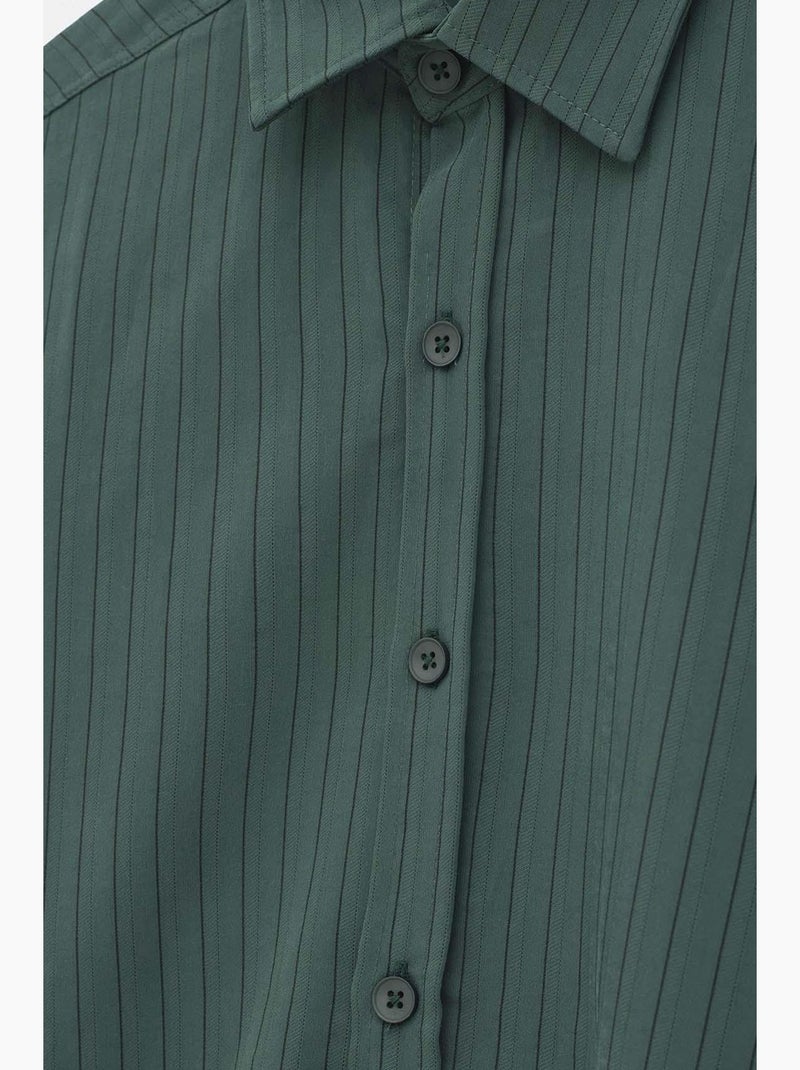 Chemise à boutons devant giesto Vert foncé - Kiabi