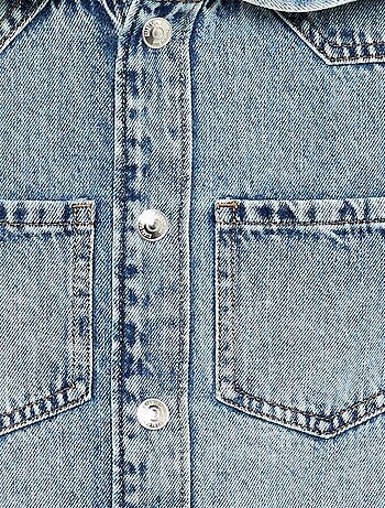 Chemise à capuche en denim