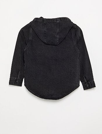 Chemise à capuche en denim