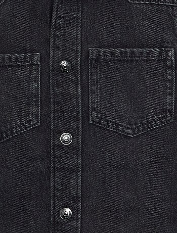 Chemise à capuche en denim