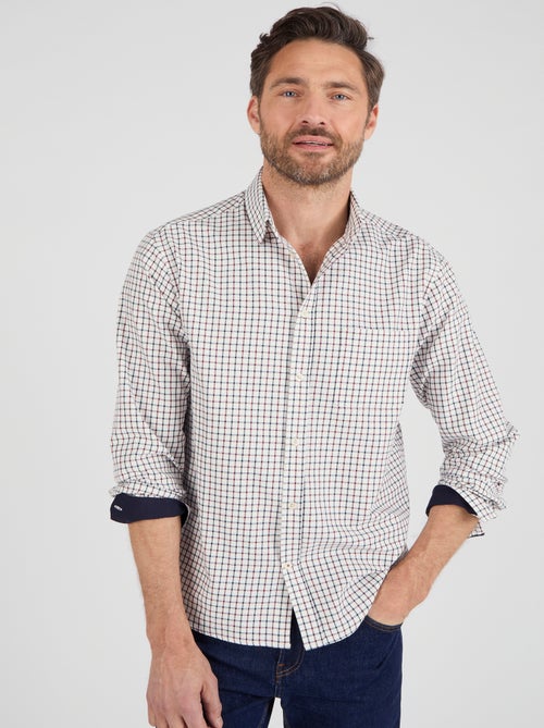 Chemise à carreaux - Damart - Kiabi