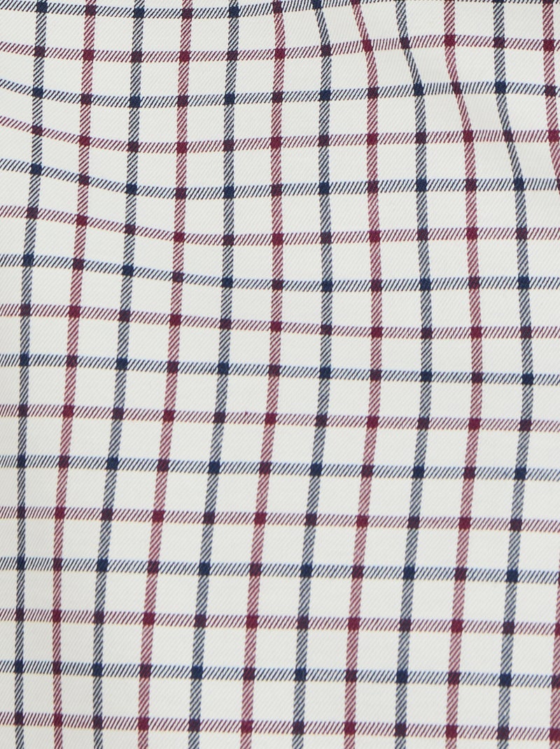 Chemise à carreaux - Damart Beige - Kiabi