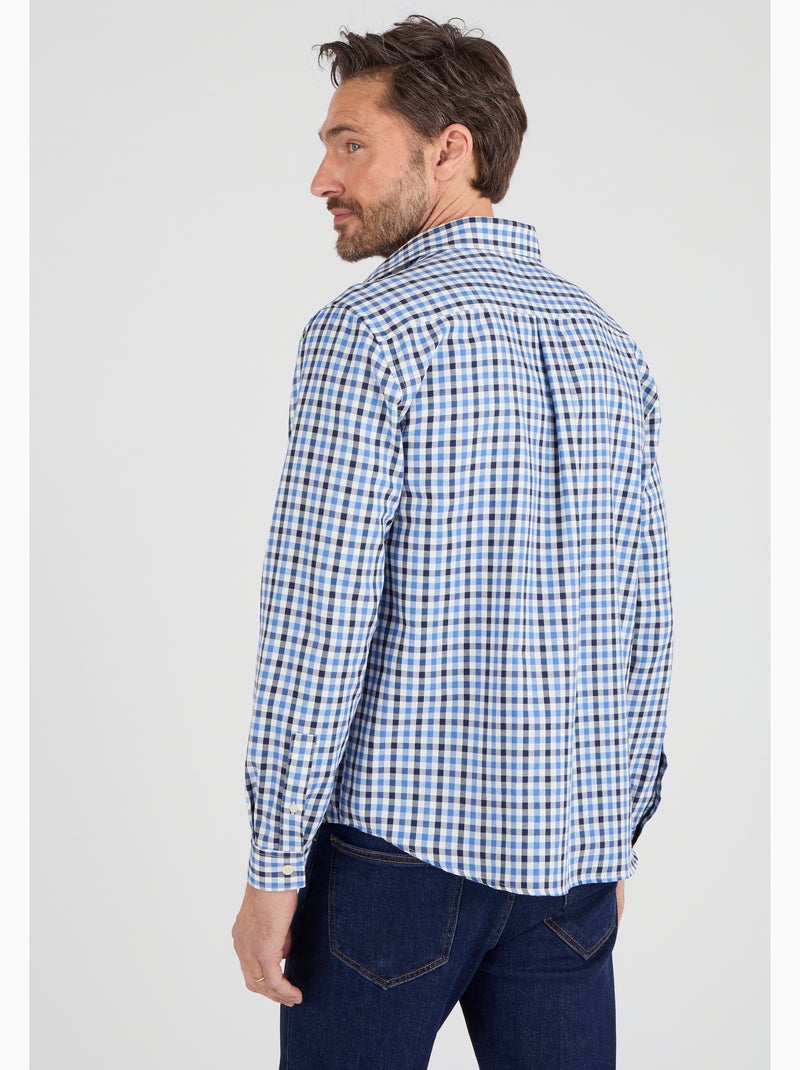 Chemise à carreaux - Damart Bleu - Kiabi