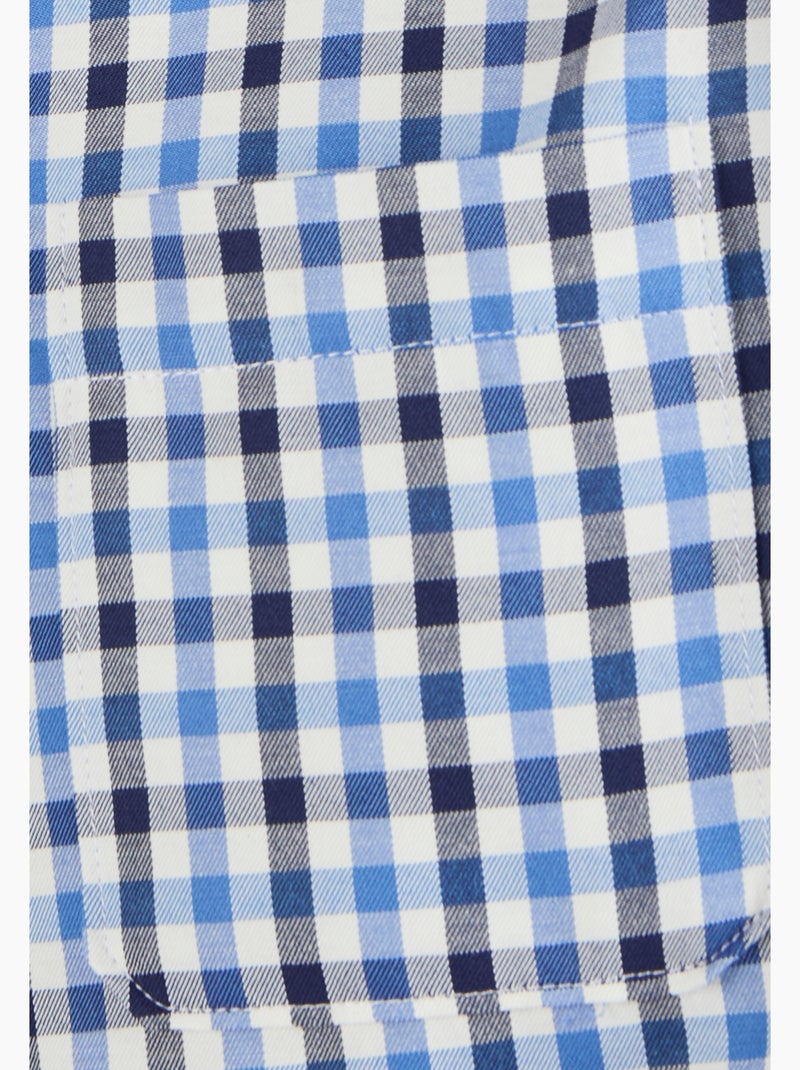 Chemise à carreaux - Damart Bleu - Kiabi