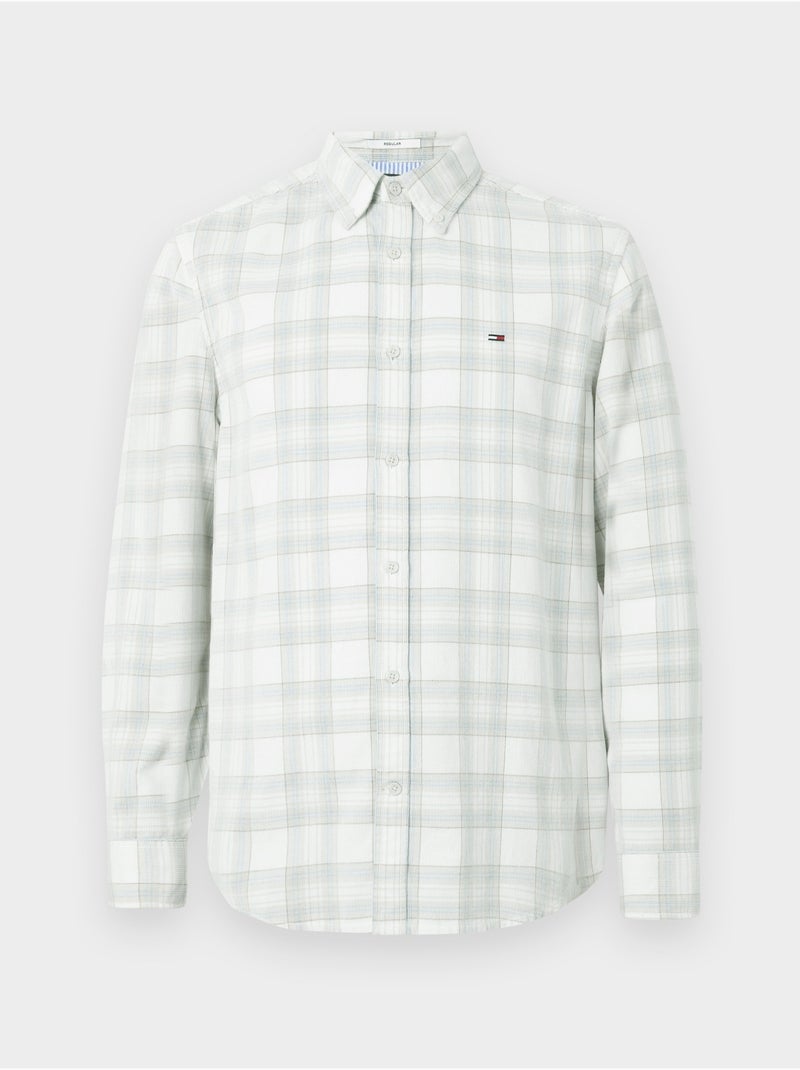 Chemise à carreaux - Tommy jeans Blanc - Kiabi