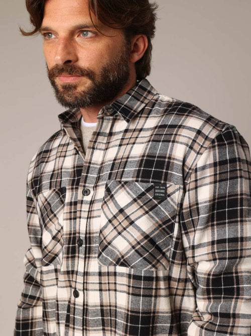Chemise à carreaux 100 % coton
 'Deeluxe' - Kiabi