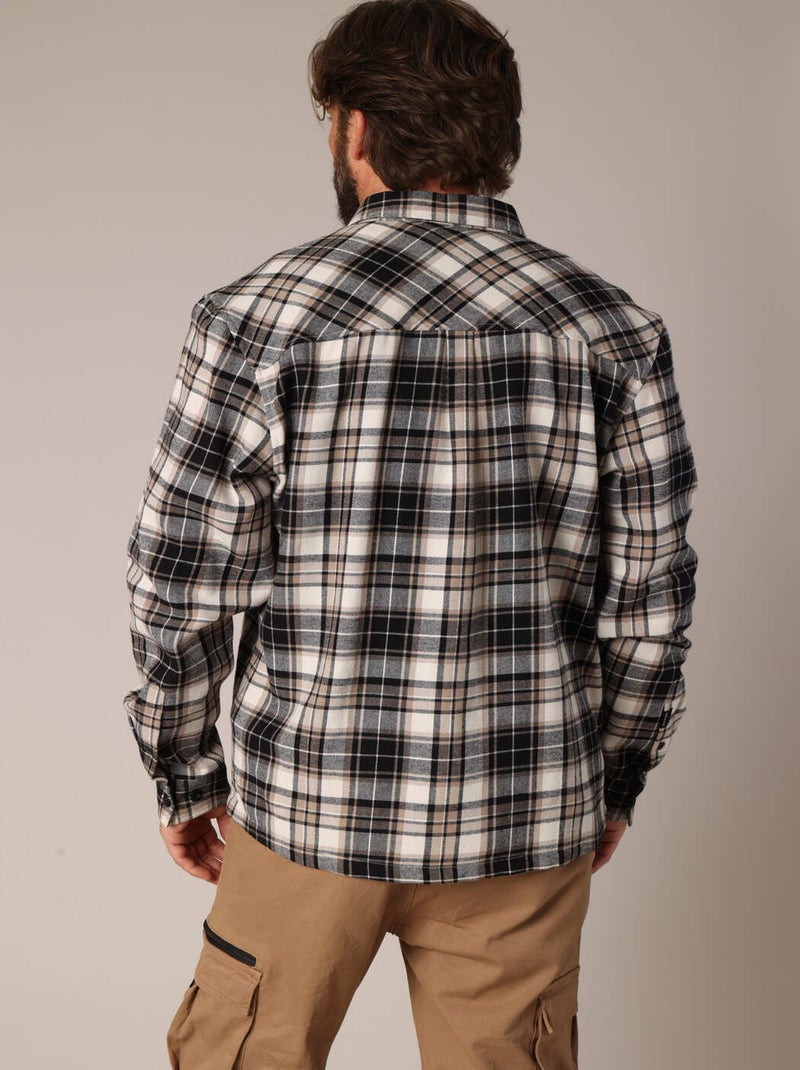 Chemise Kiton 100% Coton - Neuve Avec étiquette, Bleu Et Blanc à Carreaux, Taille 40 (15.75)