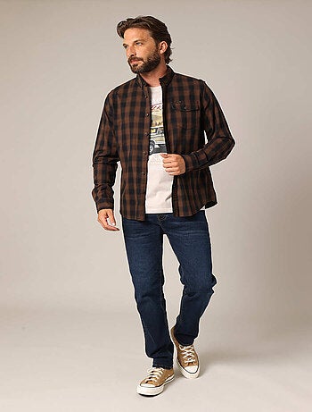 Chemise à carreaux 100 % coton 'Deeluxe'