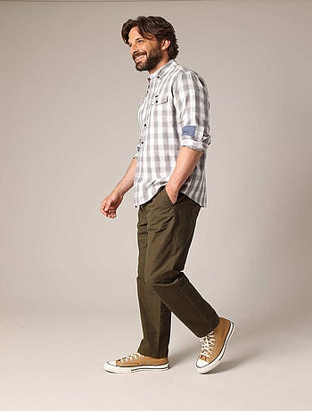 Chemise à carreaux 100 % coton 'Deeluxe'