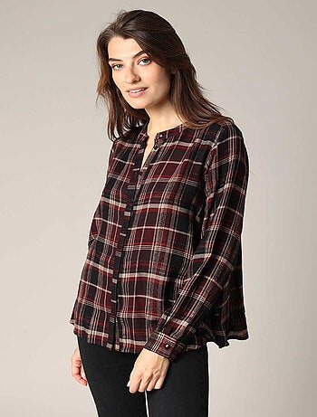 Chemise à carreaux à manches longues
'Deeluxe'