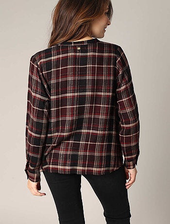 Chemise à carreaux à manches longues
'Deeluxe'