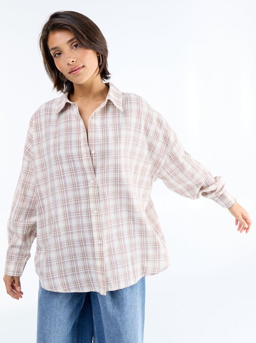 Chemise à carreaux - Kiabi