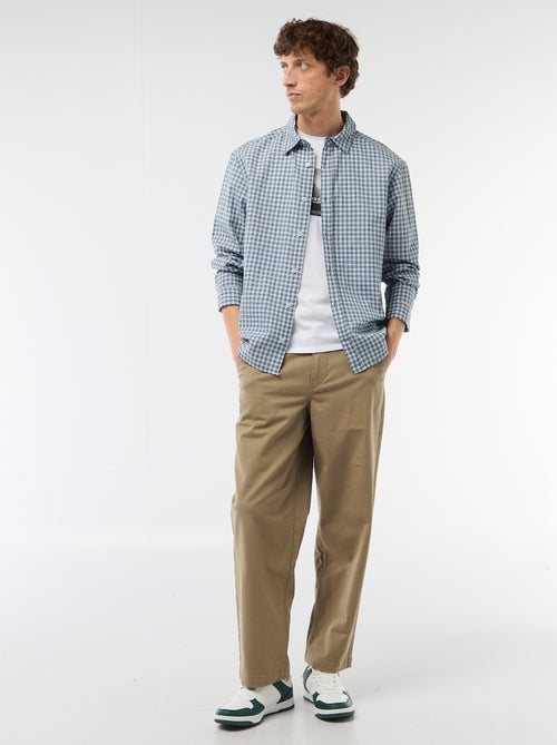Chemise à carreaux - Kiabi