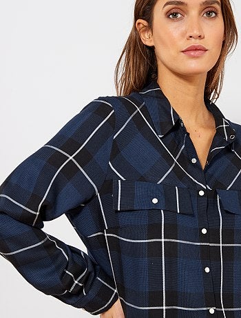 Chemise à carreaux - Kiabi