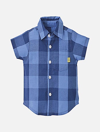 CHEMISE A CARREAUX BLEUE