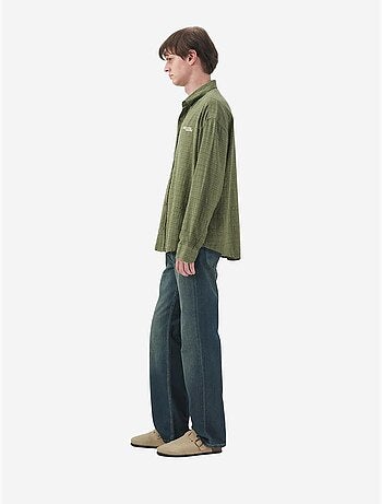 Chemise à carreaux boutonnée pour homme giesto