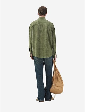 Chemise à carreaux boutonnée pour homme giesto