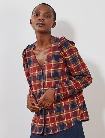 Chemise à carreaux - Kiabi