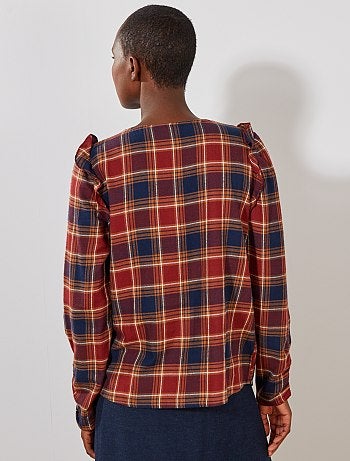 Chemise à carreaux - Kiabi