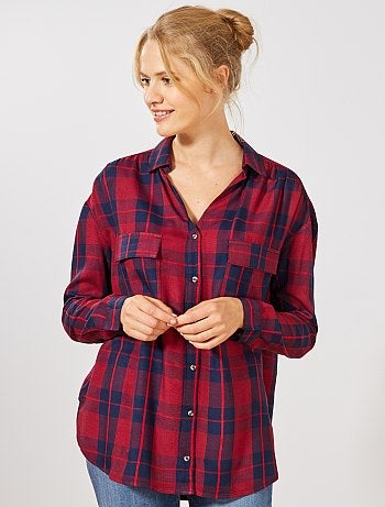 Chemise à carreaux - Kiabi