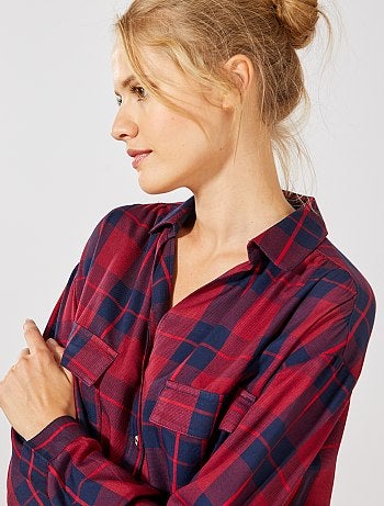 Chemise à carreaux - Kiabi