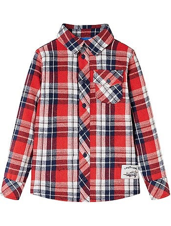 Chemise à carreaux coton pour enfant - vidaxl