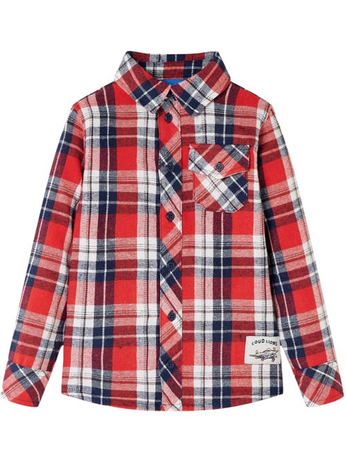 Chemise à carreaux coton pour enfant - vidaxl - Kiabi