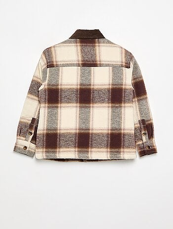 Chemise à carreaux doublée