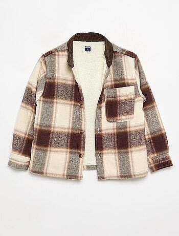 Chemise à carreaux doublée