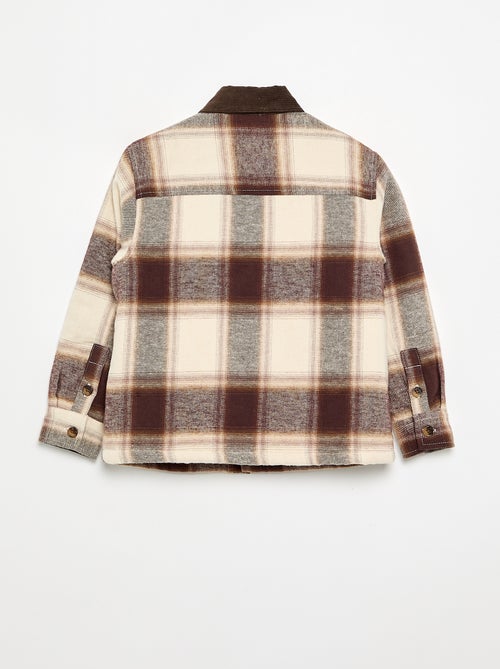 Chemise à carreaux doublée - Kiabi
