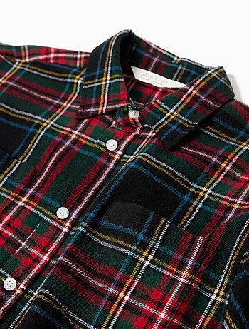 Chemise à carreaux en coton, MO Fashion