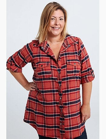 Chemise à carreaux en coton PAPRIKA