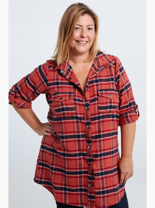 Chemise à carreaux en coton PAPRIKA - Kiabi