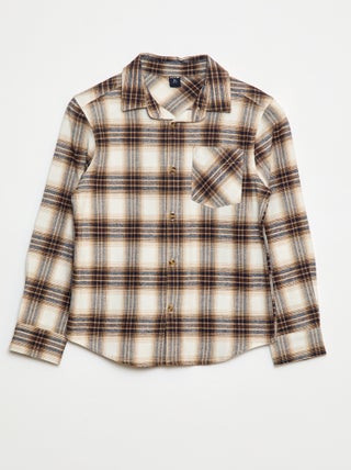 Chemise à carreaux en flanelle