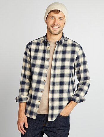 Chemise à carreaux en flanelle