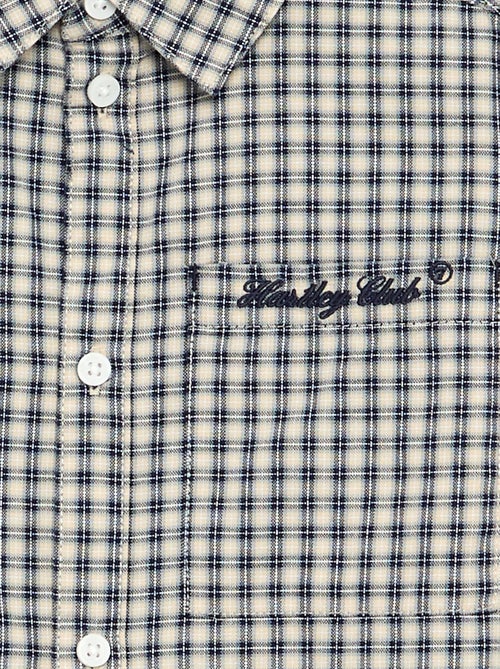 Chemise à carreaux en flanelle - Kiabi