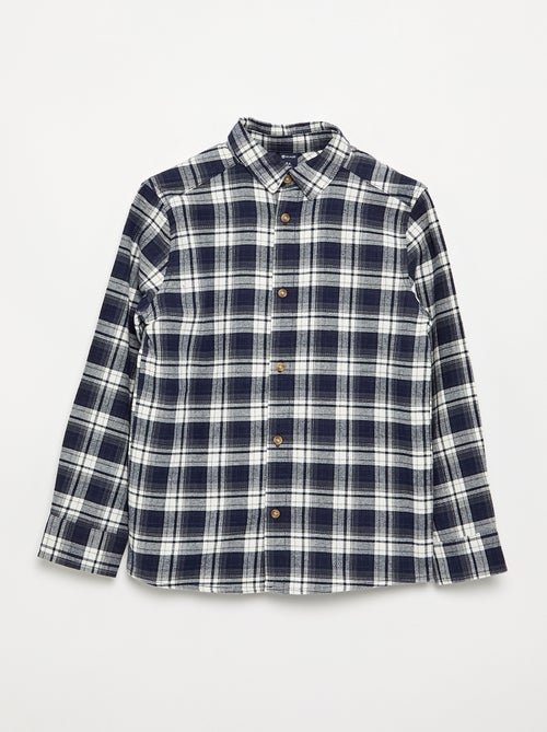 Chemise à carreaux en flanelle - Kiabi Chemise à carreaux en flanelle - Kiabi