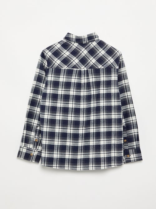 Chemise à carreaux en flanelle - Kiabi Chemise à carreaux en flanelle - Kiabi