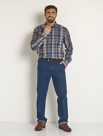 Chemise à carreaux en flanelle chaude