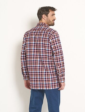 Chemise à carreaux en flanelle chaude