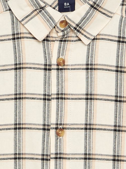 Chemise à carreaux en flanelle - Kiabi Chemise à carreaux en flanelle - Kiabi
