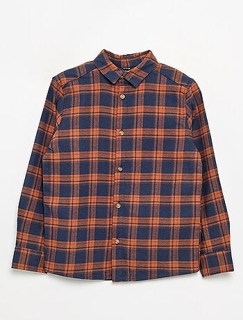 Chemise à carreaux en flanelle