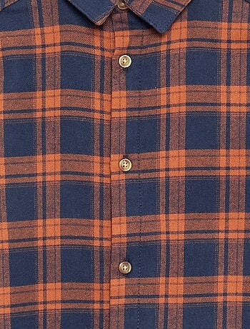 Chemise à carreaux en flanelle