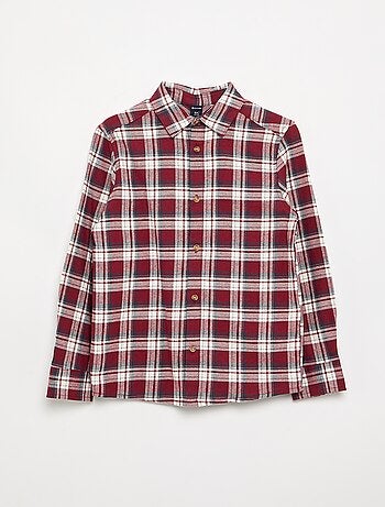 Chemise à carreaux en flanelle