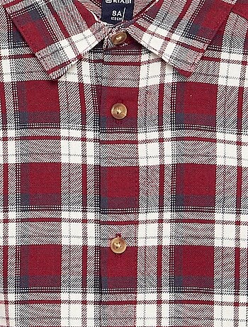 Chemise à carreaux en flanelle