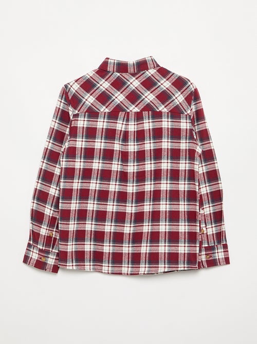 Chemise à carreaux en flanelle - Kiabi Chemise à carreaux en flanelle - Kiabi