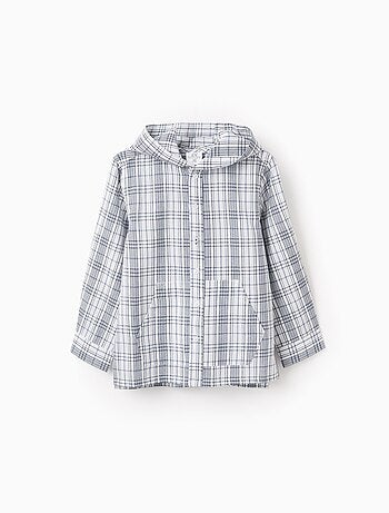 Chemise à Carreaux et Capuche