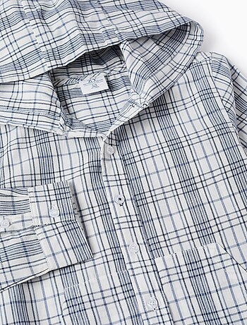 Chemise à Carreaux et Capuche