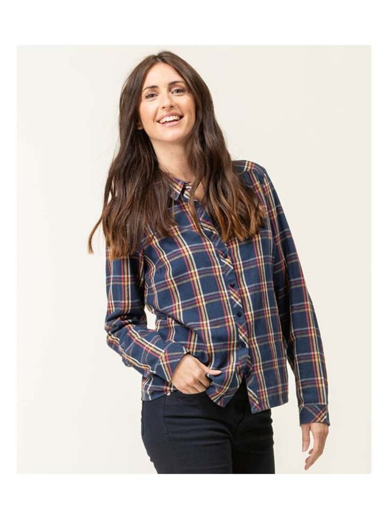 Chemise à carreaux Femme Bleu - Kiabi